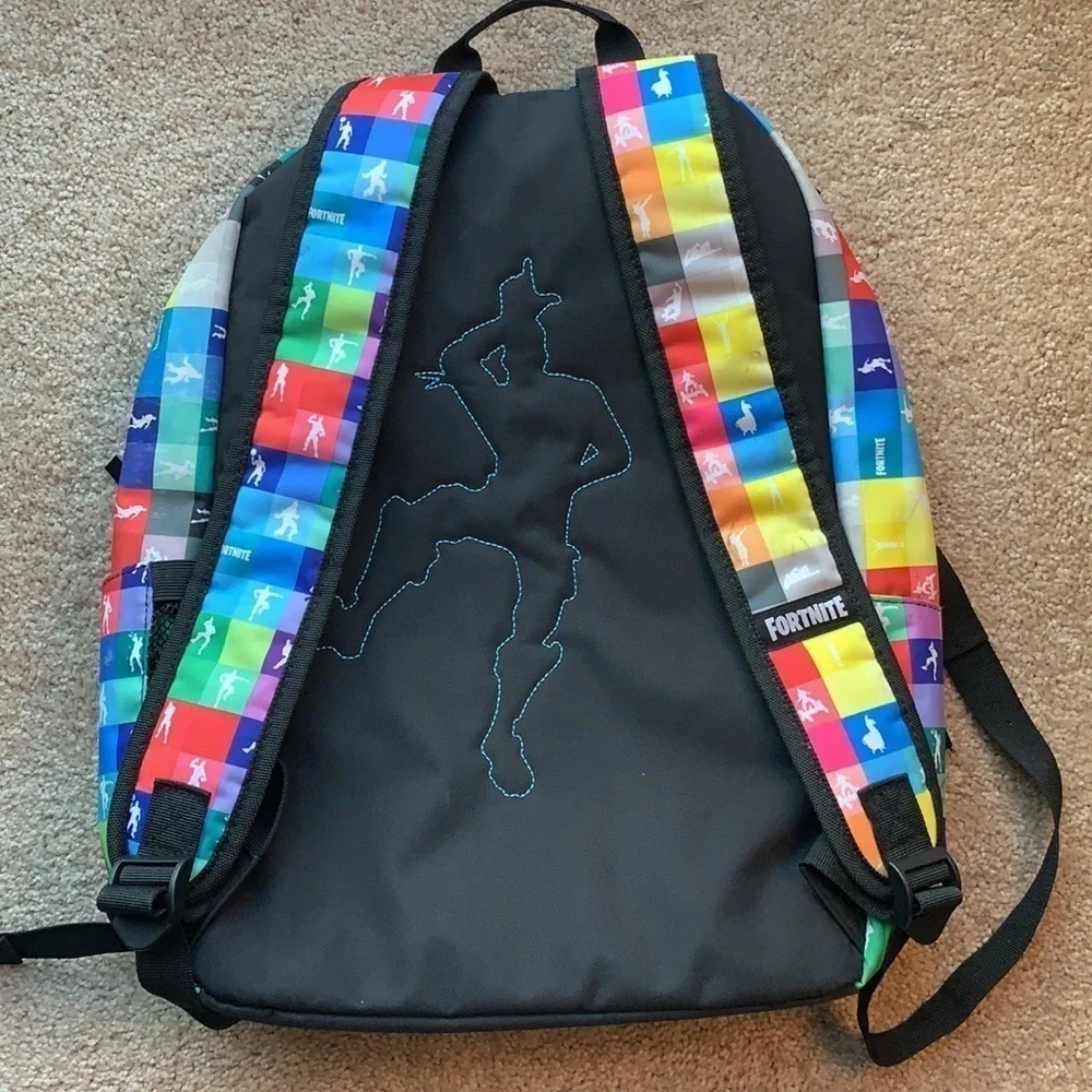Fortnite dancing colorful backpack book bag